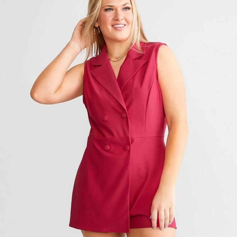 Almost Famous Pink Sleeveless Romper